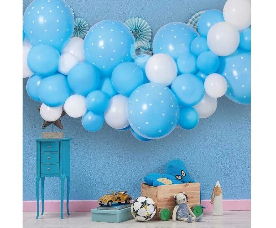 Gemar GoDan Girlanda balonowa DIY Baby Mėlyna 65 balonów + taśma