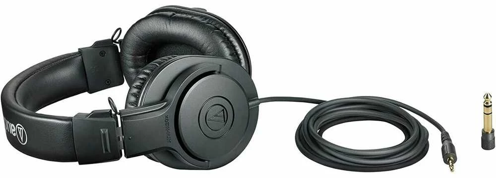 Audio-Technica ATH-M20X profesionalios monitorinės ausinės, Juodos spalvos