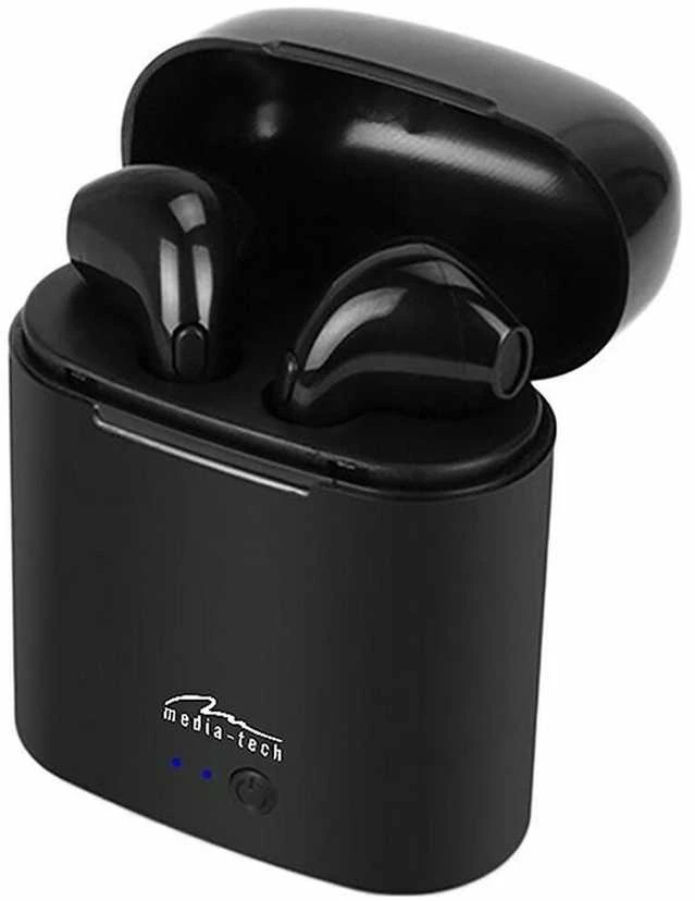 Media-Tech belaidės ausinės R-PHONES MT3589K TWS, Bluetooth, juodos