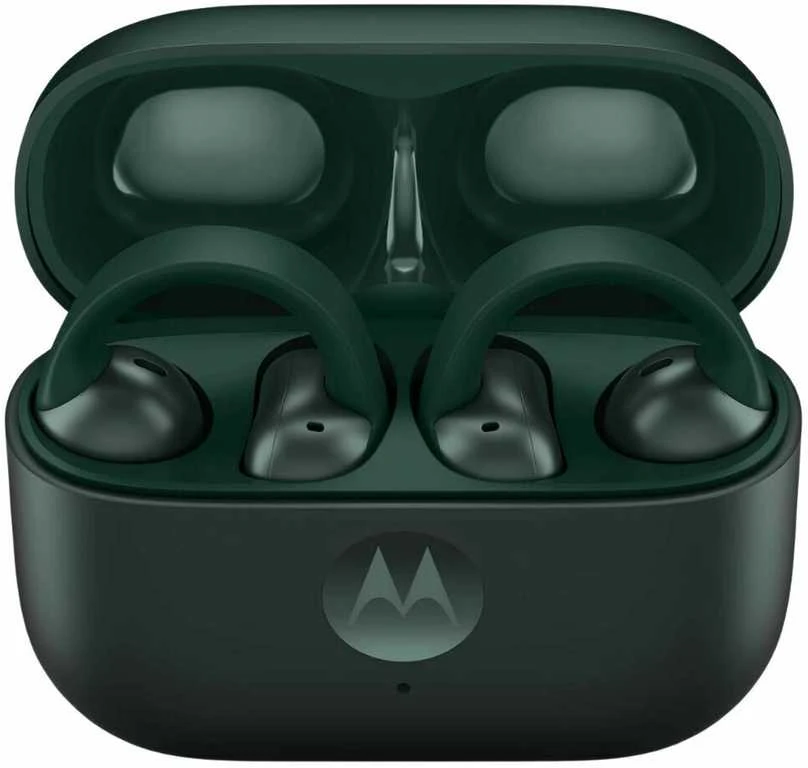 Motorola Moto Buds Trekking žalios ausinės dėkle