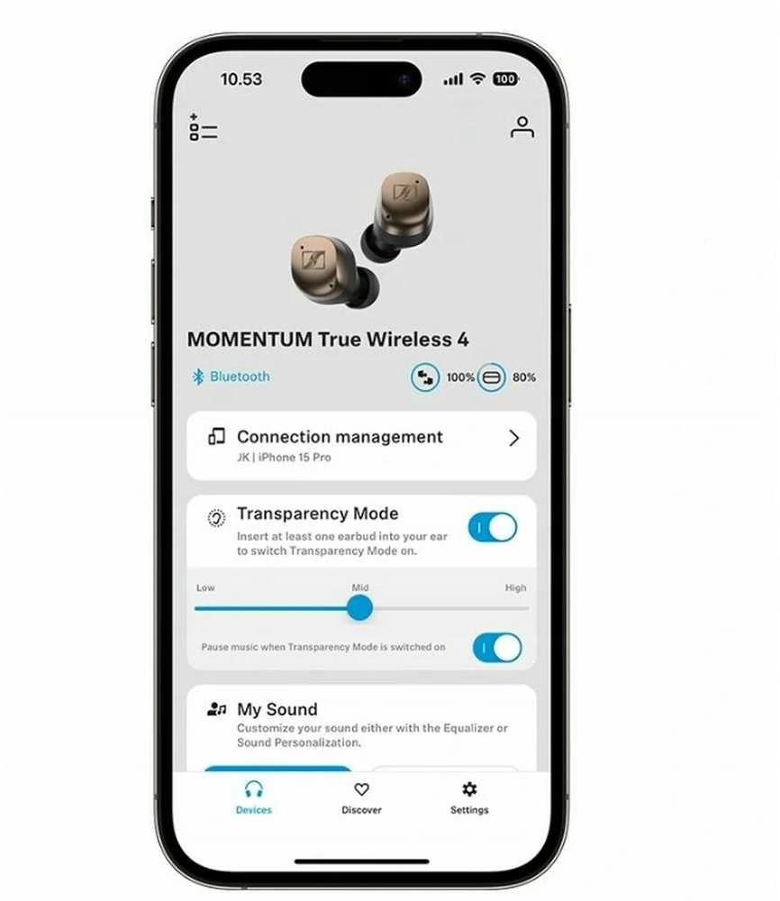 Sennheiser Momentum 4 TWS ausinės, Vario spalvos