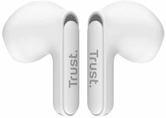 Trust Yavi - Belaidės ausinės Įstatomos į ausis (į ausis įkišamos tipo) ausinės Bluetooth TWS su etui ładującym & ENC (Baltas)