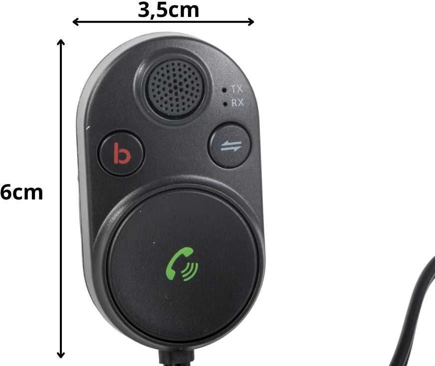 Bluetooth automobilio siųstuvas su USB ir AUX jungtimis