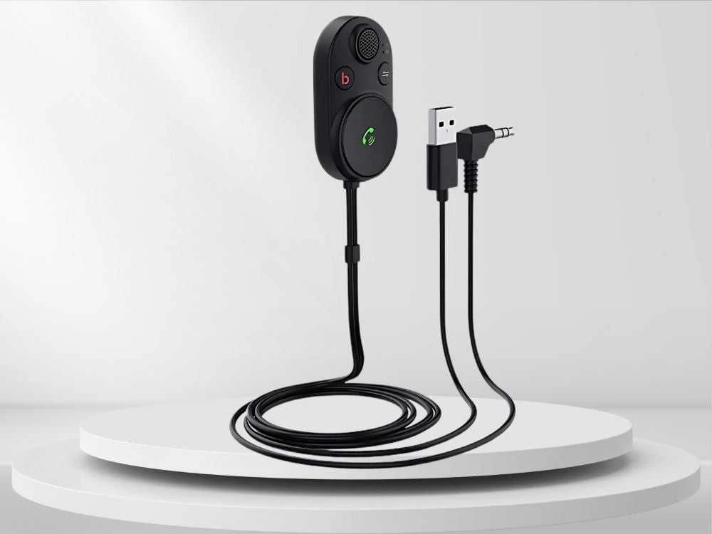 Bluetooth automobilio siųstuvas su USB ir AUX jungtimis
