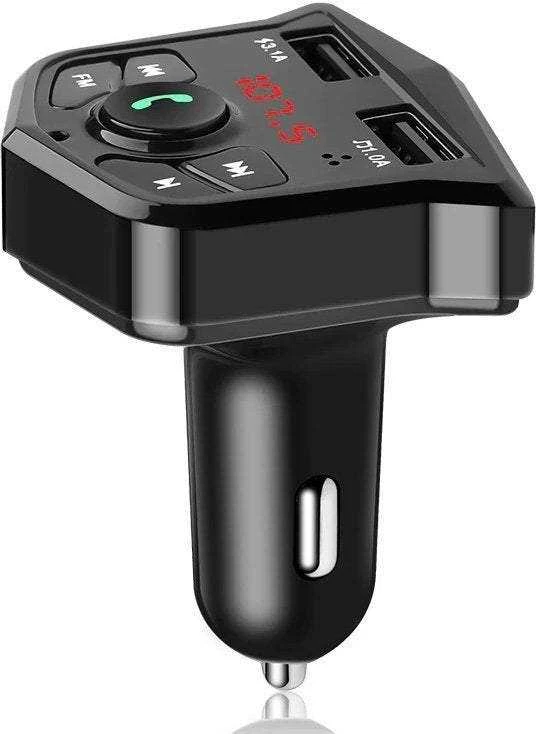 „Bluetooth“ siųstuvas automobiliui su dviem USB prievadais