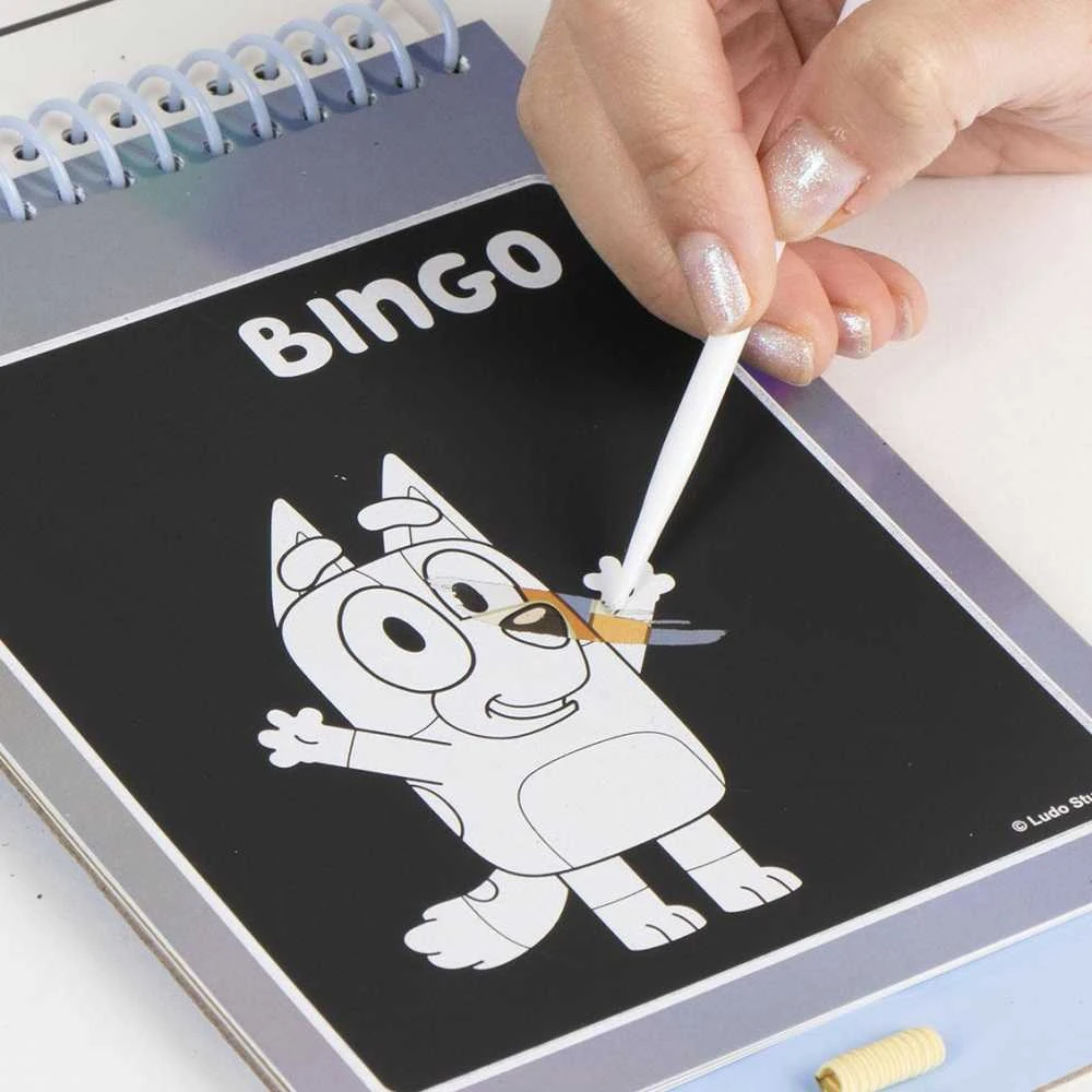 CERDÁ Bluey scratch stationery set