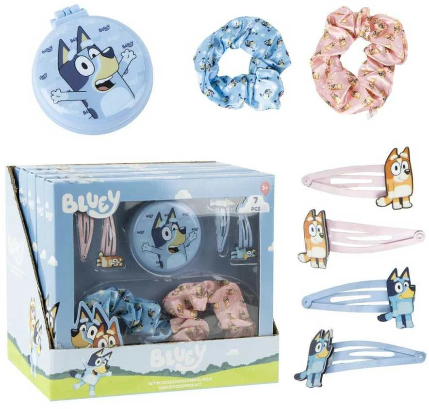 Bluey plaukų aksesuarų rinkinys mergaitėms