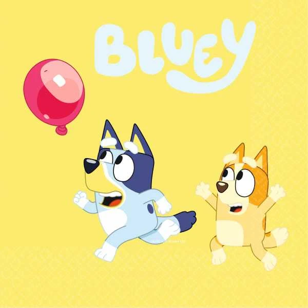 Riethmuller Europe Servetėlės Party Deco Bluey 33x33cm 16vnt