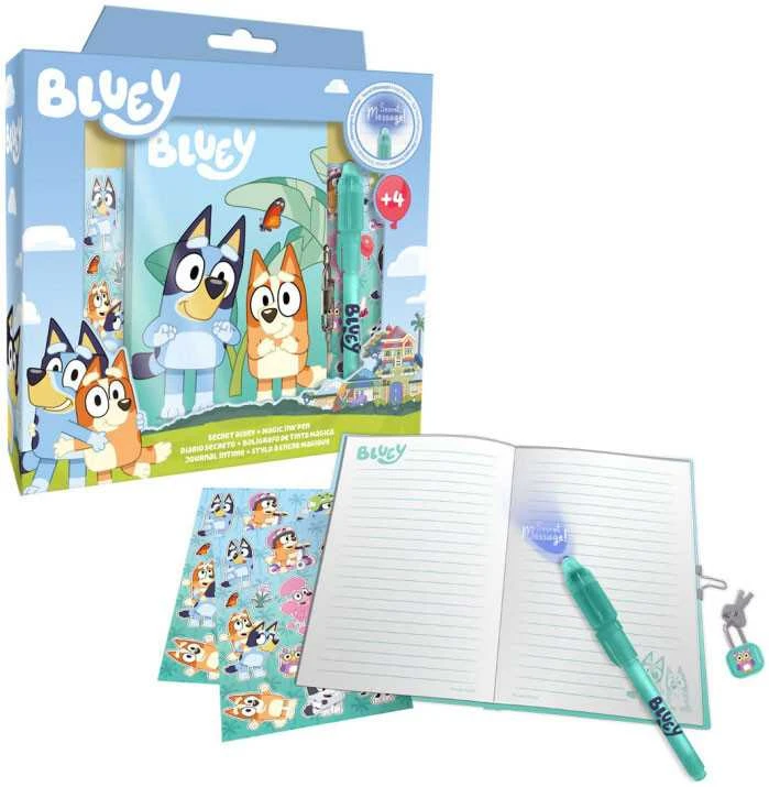 Pamiętnik Bluey Mėlynas dienoraštis + stebuklinga plunksna BY00007