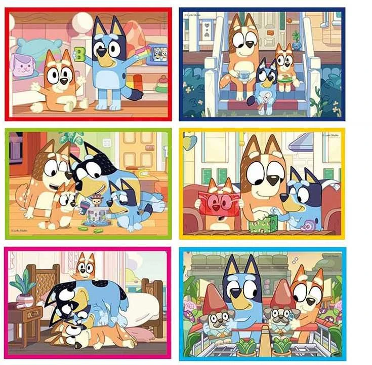 Clementoni Clementoni paveikslų kaladėlės, 6 vnt., Bluey, 40662