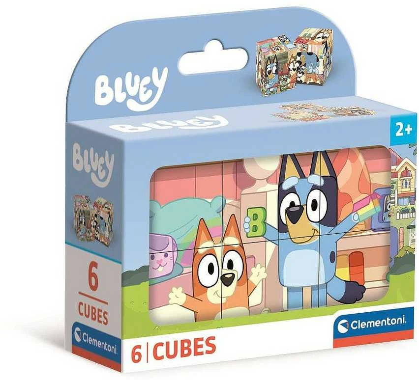Clementoni Clementoni paveikslų kaladėlės, 6 vnt., Bluey, 40662