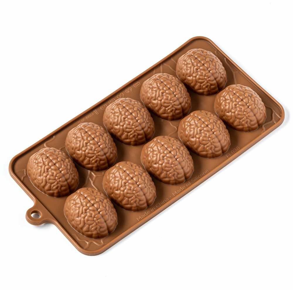 BRAINY želė, šokoladas, ledo formelė