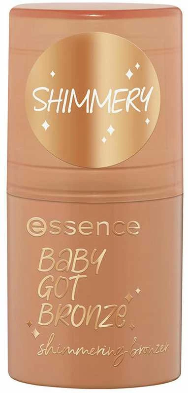 „Essence Cosmetics Baby Got Bronze Shiny Bronzer Stick“ bronzantas, 10 atspalvių – „Golden Hour“, 5,5 g