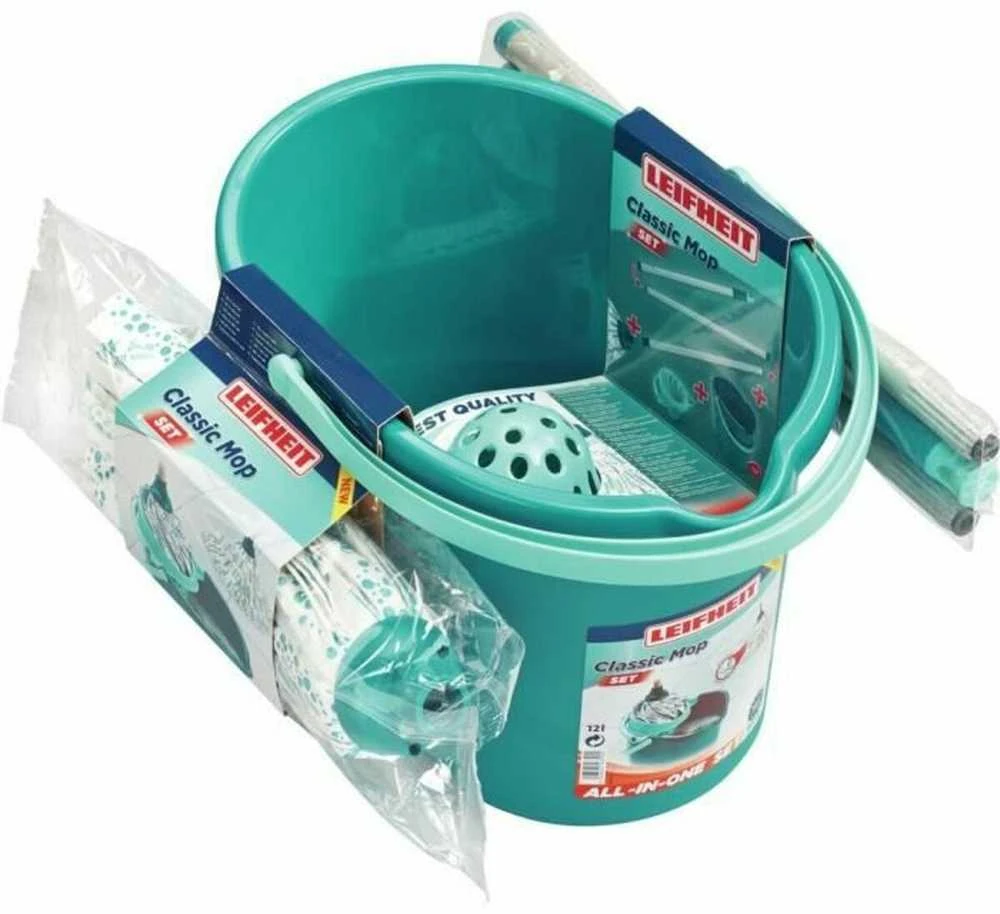 Leifheit 56792 mop Metal, Plastic, Viscose Turquoise, Baltas