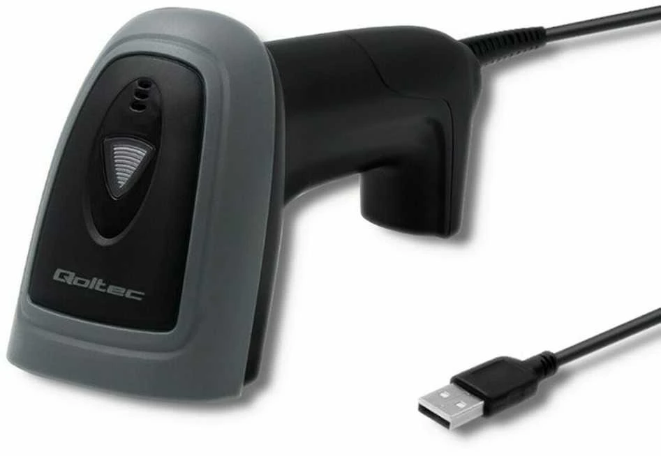 Qoltec 50863 laidinis QR & Brūkšninio kodo skaitytuvas | USB