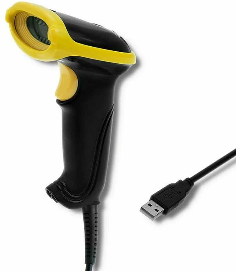 QOLTEC 50867 Barcode scanner 1D 2D USB Juodas