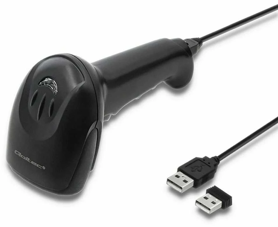 QOLTEC 50868 Barcode scanner 1D 2D Juodas