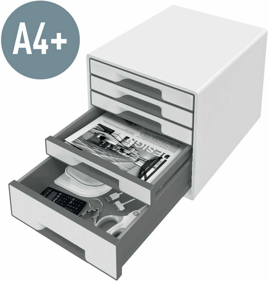 Leitz 5 stalčių BW balta