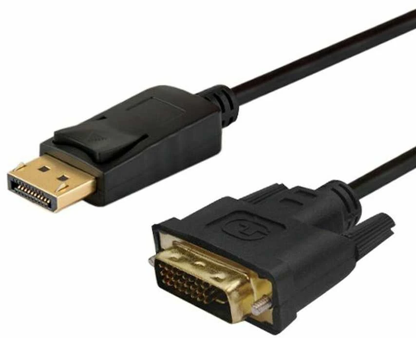 Vaizdo Kabelio Adapteris - Savio CL-106 1,8 m DisplayPort DVI Juodas