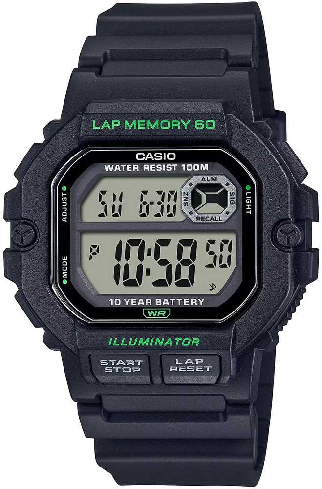 CASIO Sports WS-1400H-1A VYRIŠKAS LAIKRODIS + DĖŽĖ