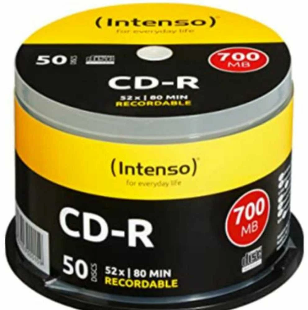 INTENSO 1001125 CD-R Intenso [ torto dėžutė 50 | 700 MB | 52x ]