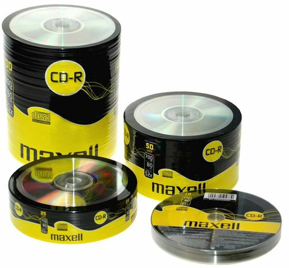 CD-R diskai MAXELL, 700MB, 52X, 80min., 50 vnt., rietuvėje