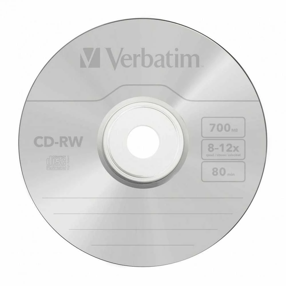 Verbatim CD-RW 12x 700 MB 10 vnt