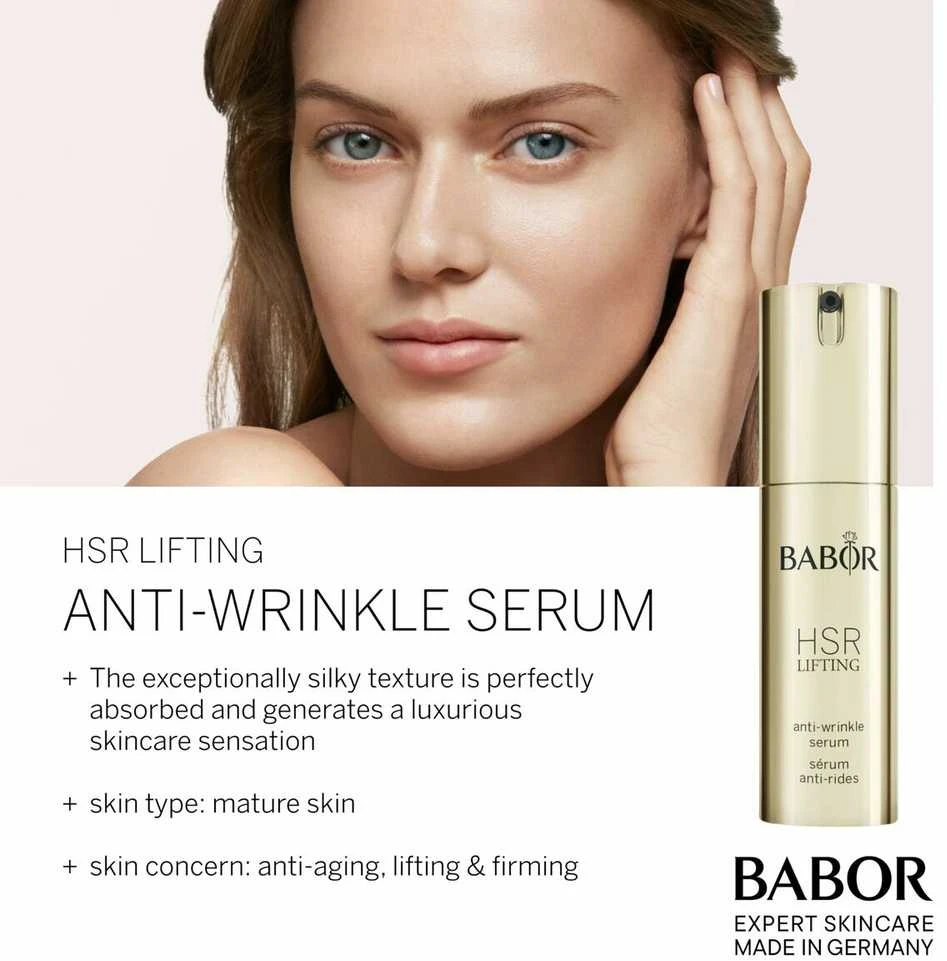 Babor HSR Lifting Anti-Wrinkle Serum stangrinantis veido serumas, 30 ml