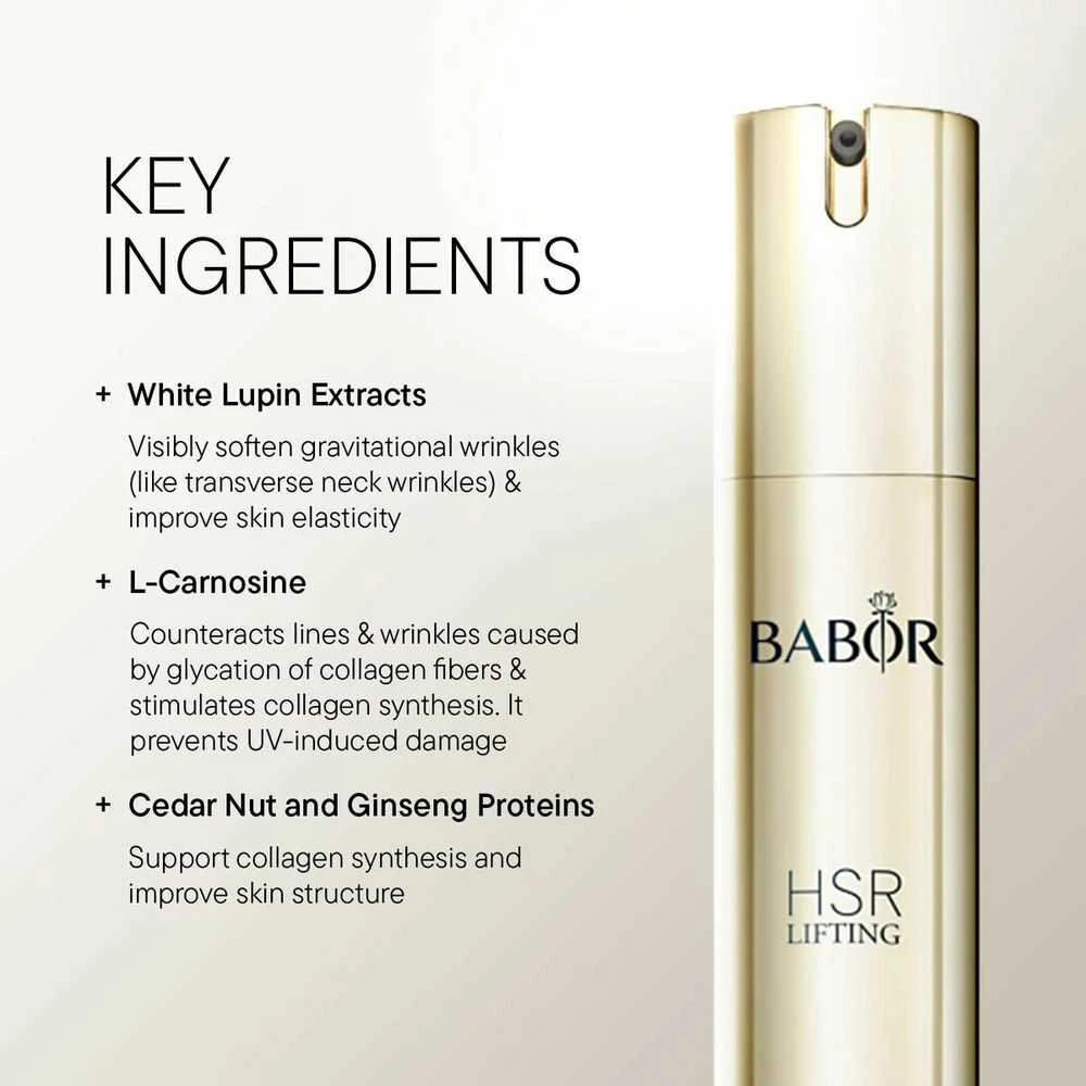 Babor HSR Lifting Extra Firming Neck & Decollete Kreminis stangrinamasis kremas kaklui ir dekoltė sričiai, 50 ml
