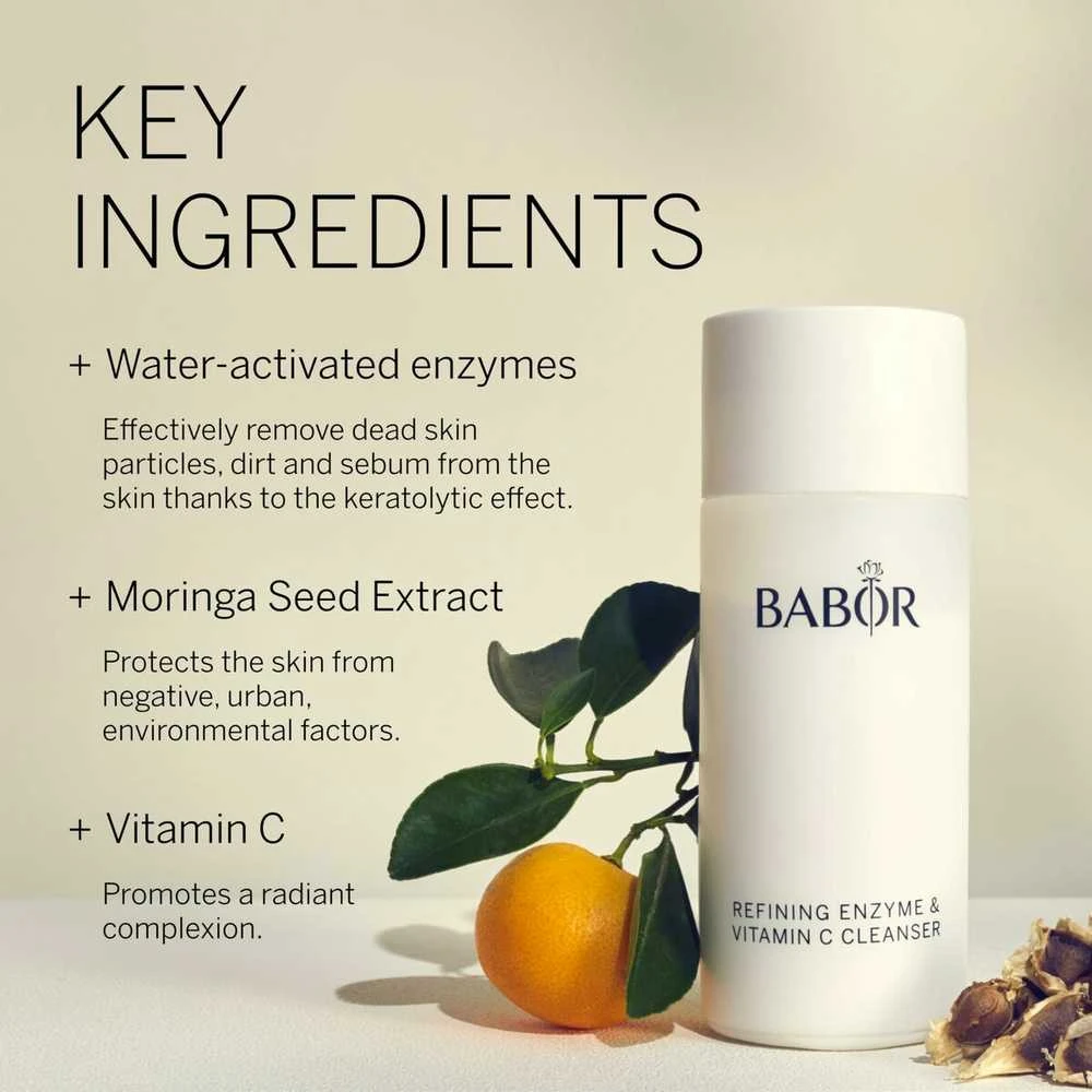 BABOR Enziminis veido prausiklis / šveitiklis su vitaminu C. Refining Enzyme & Vitamin C Valiklis