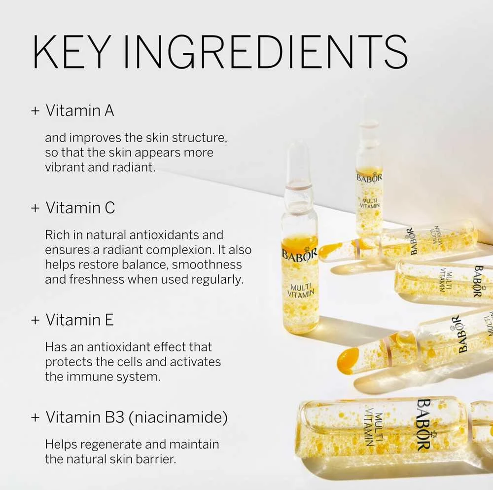 Babor Multi vitaminų ampulės koncentratai, 14 ml