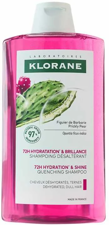Klorane 72 val. drėkinamasis ir žvilgesį suteikiantis šampūnas su opuncija 200 ml