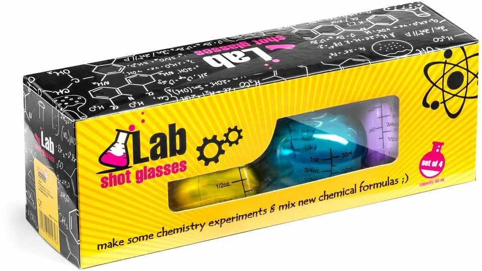 Chemijos plastikiniai puodeliai, 4 vnt.