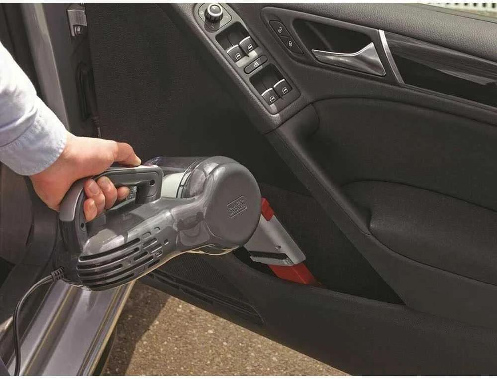 Black & Decker Juodas + DECKER DULKIŲ SIurblys 12V PV1200AV