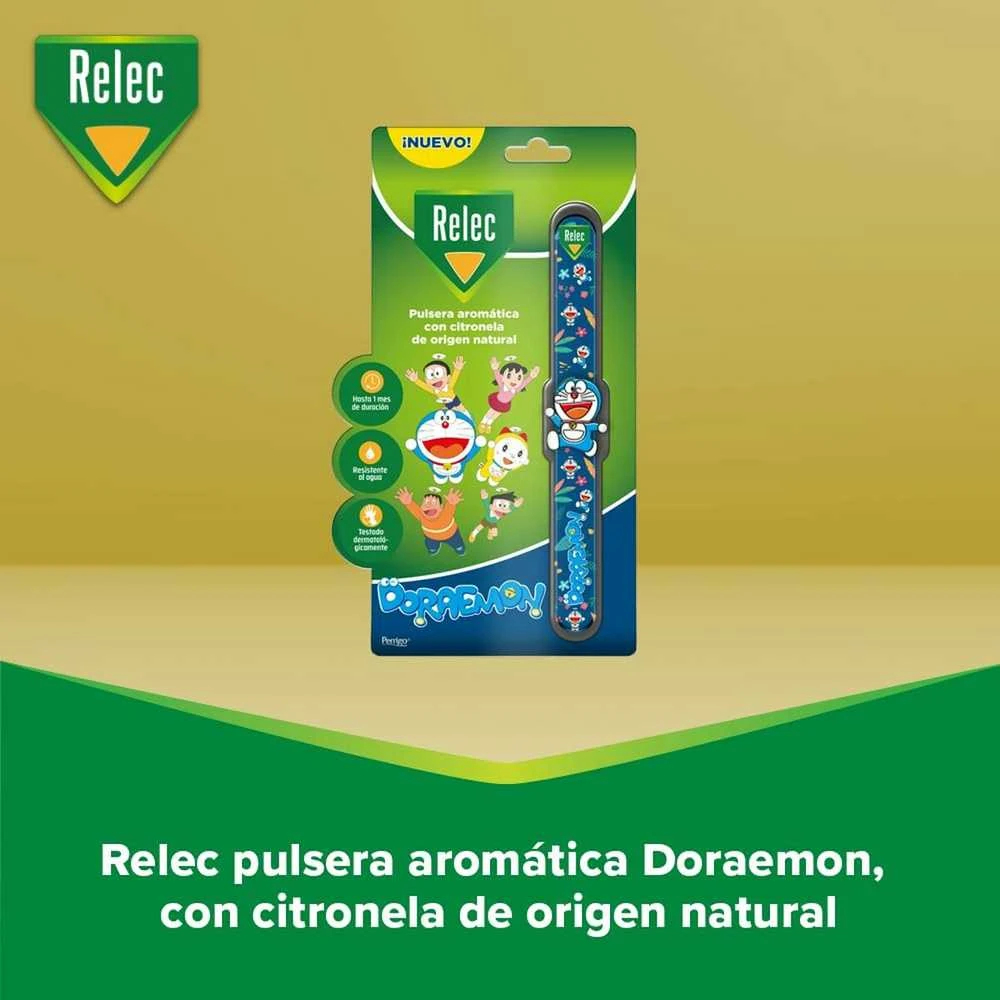 Relec Doraemon apyrankė nuo uodų pakuotėje