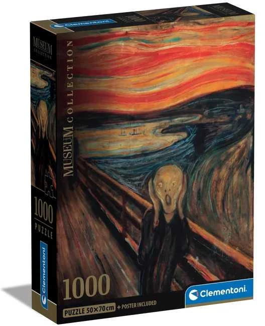 Clementoni Dėlionė 1000 vnt. - Edvard Munch: Klyksmas