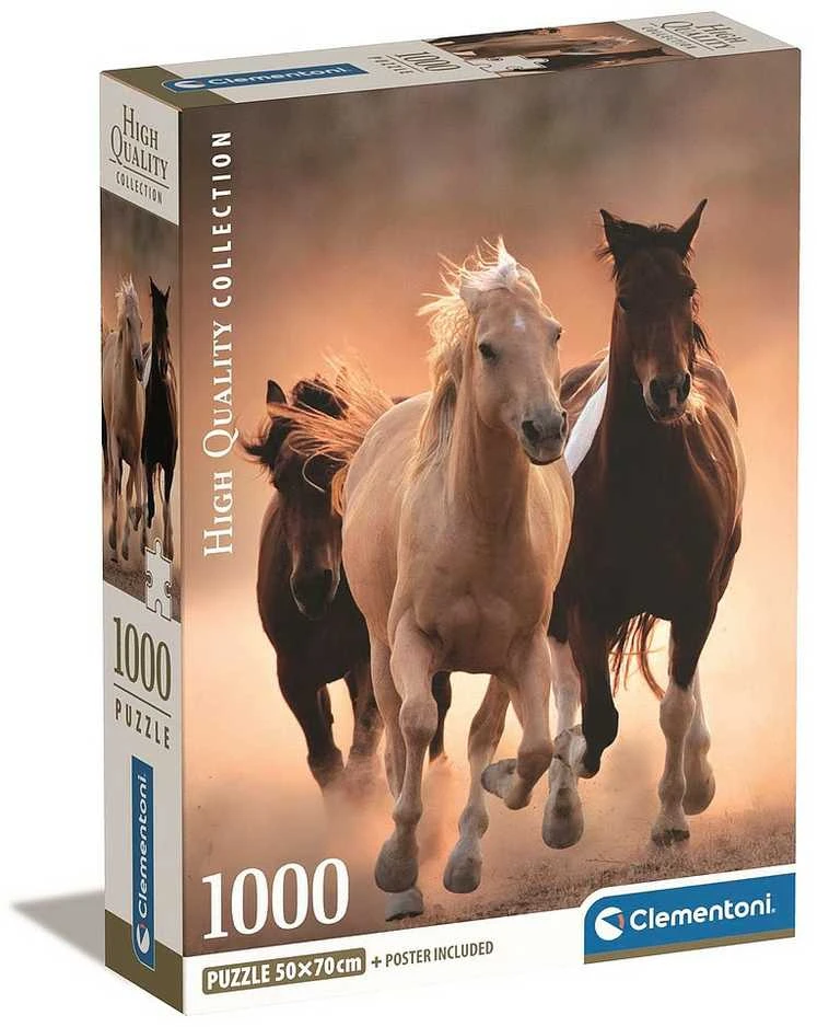 Clementoni Dėlionė 1000 vnt. - Arkliai