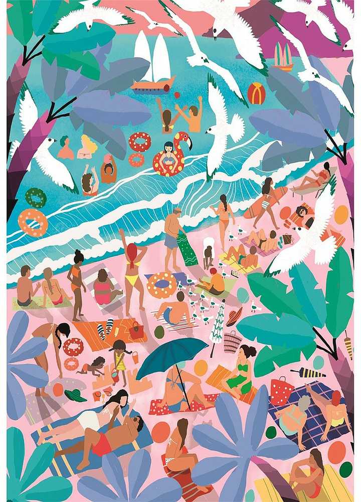 Clementoni dėlionė „Colour Sunday Seaside“, 1000 detalių