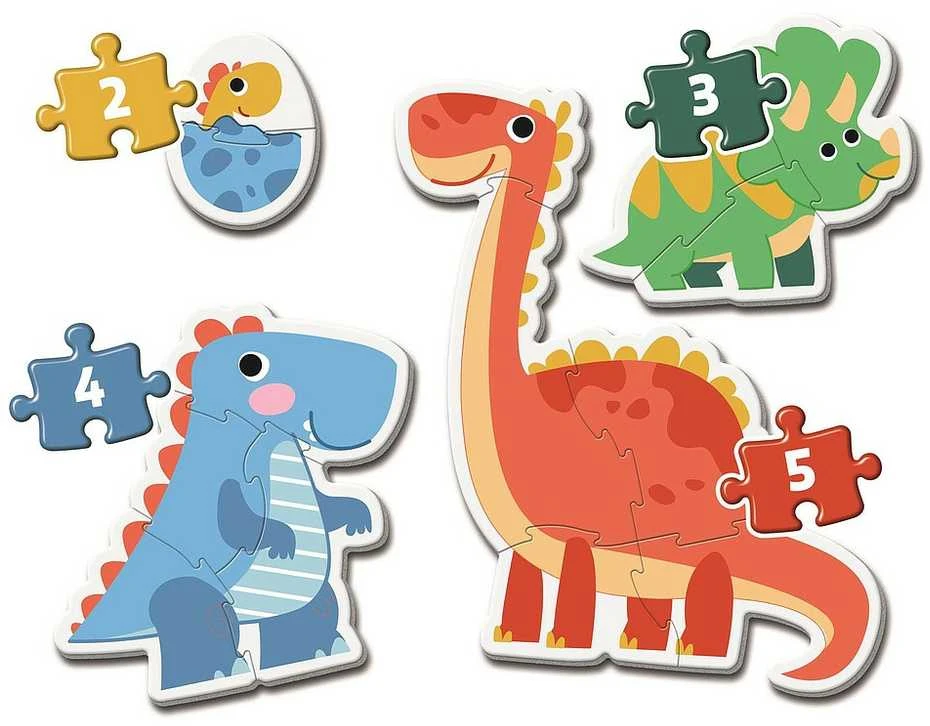 Clementoni Dėlionė 14 vnt. - "Mano pirmoji dėlionė" - Dinozaurai