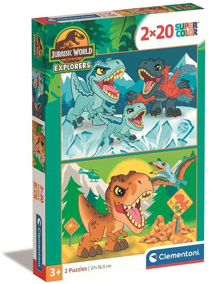 Clementoni Dėlionė 2x20 vnt. - Juros periodo pasaulis