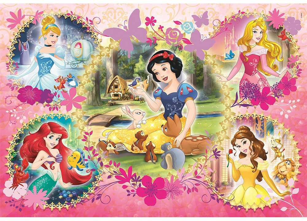 Clementoni Dėlionė 2x60 vnt. - Princesės
