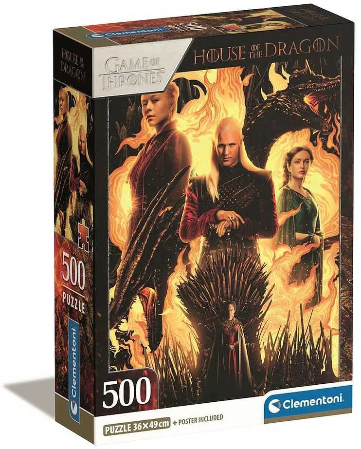 Clementoni Dėlionė 500 vnt. - House of The Dragon