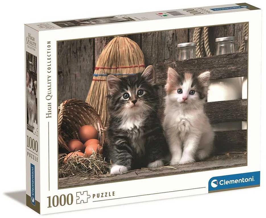 Clementoni Dėlionė 1000 vnt. - Mieli kačiukai