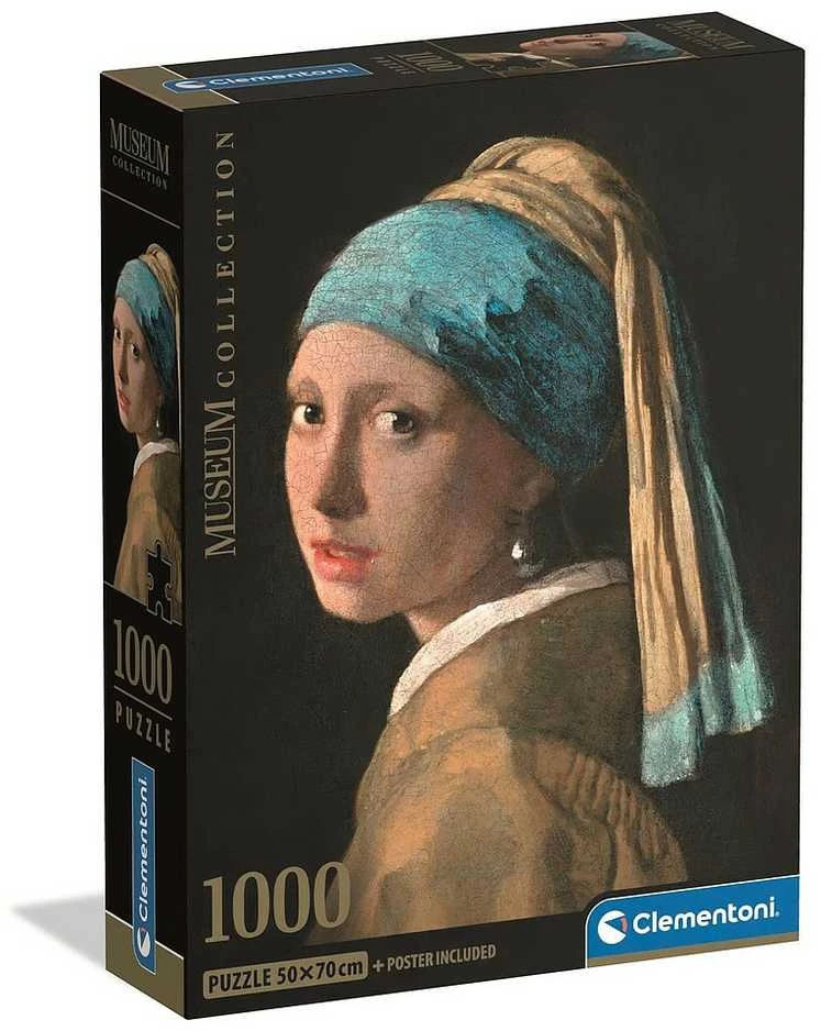 Clementoni Dėlionė 1000vnt. - Mergina su perlo auskaru