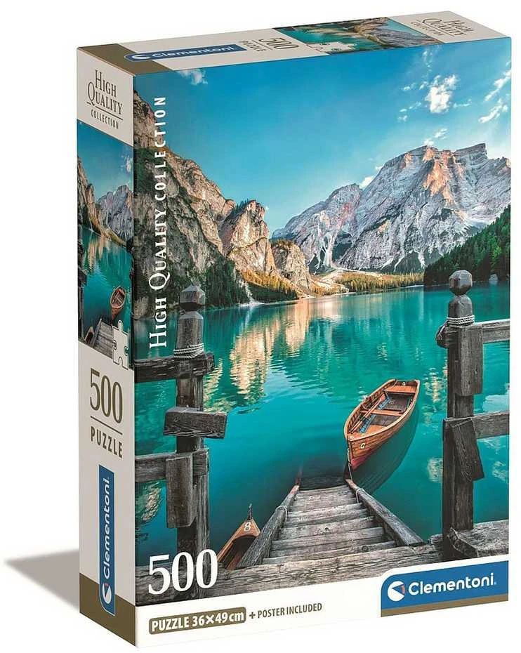 Clementoni Dėlionė 500 vnt. - Braies ežeras