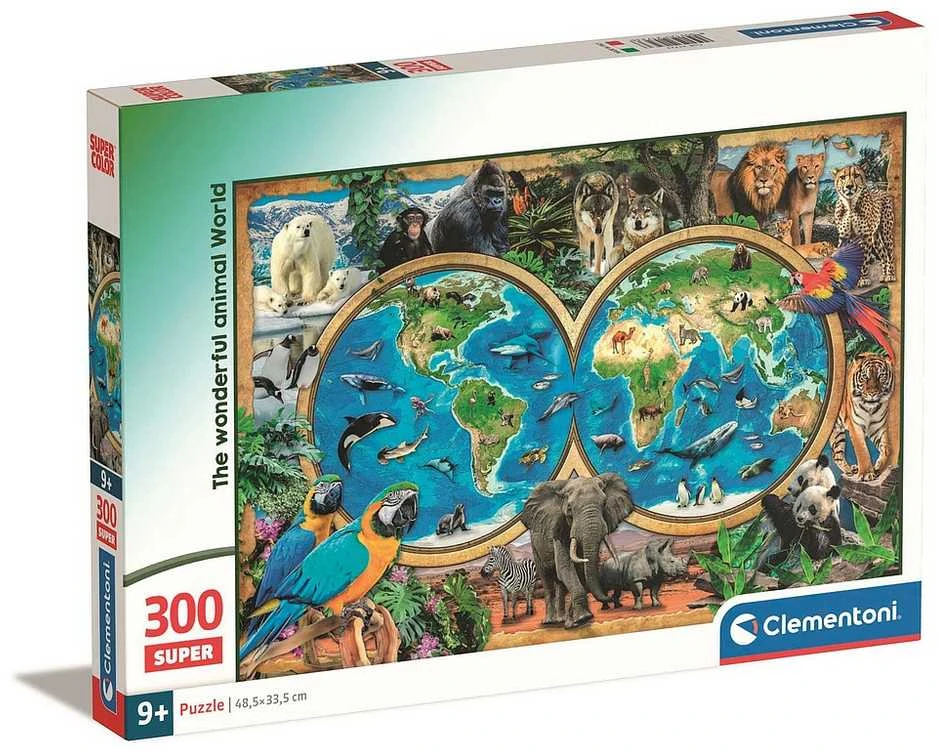 Clementoni Dėlionė 300 vnt. - Nuostabus gyvūnų pasaulis