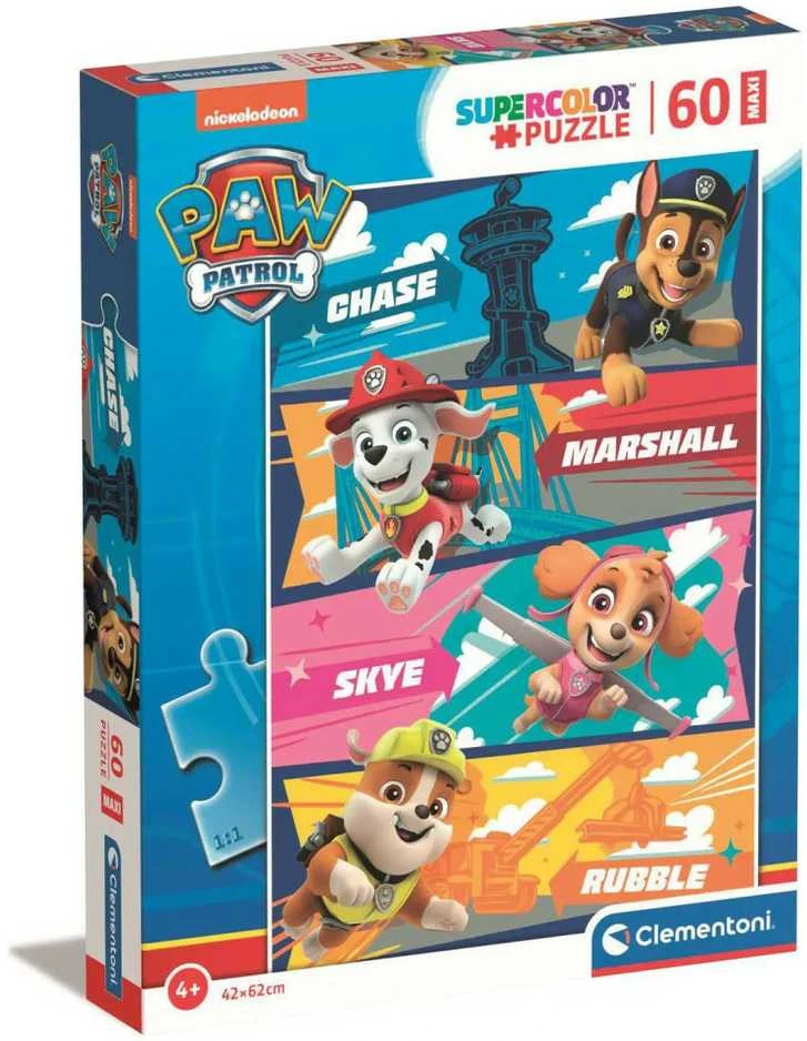 Clementoni Dėlionė 60 vnt. - Šunyčiai patruliai (Paw Patrol)