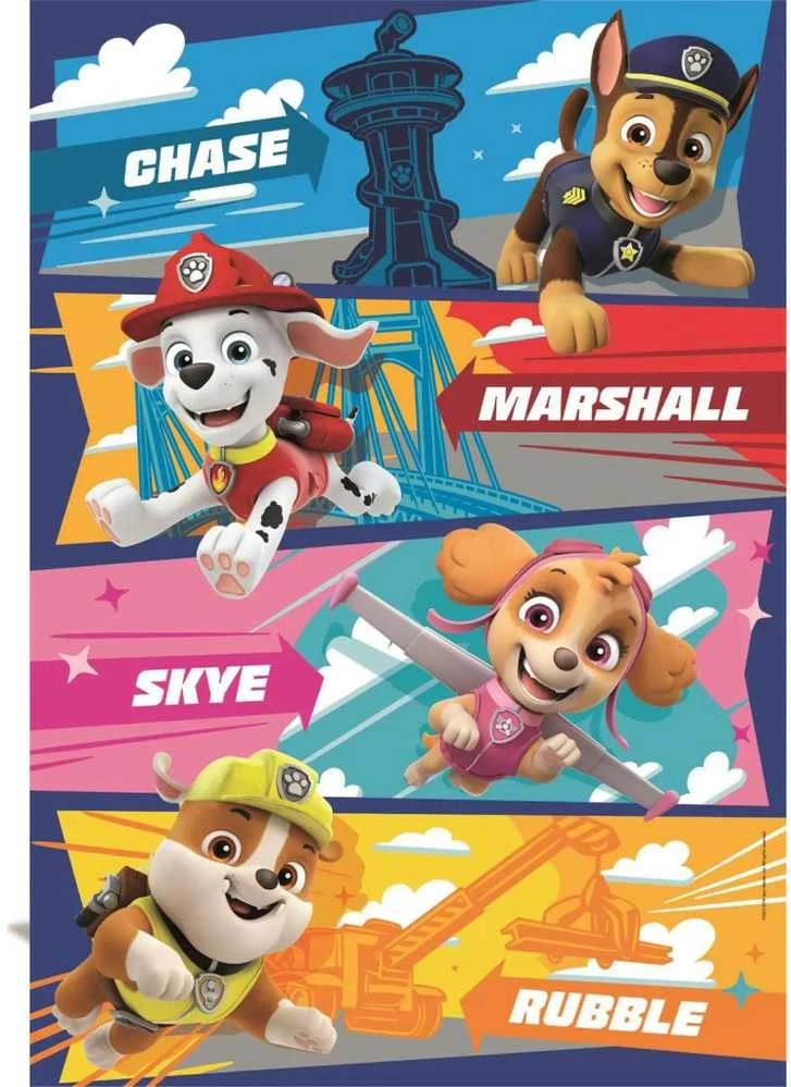 Clementoni Dėlionė 60 vnt. - Šunyčiai patruliai (Paw Patrol)