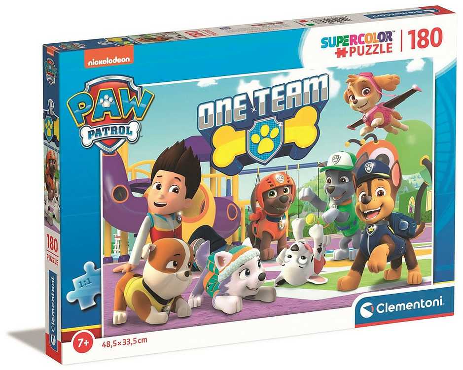 Clementoni Dėlionė 180 vnt. - Šunyčiai patruliai (PAW Patrol)