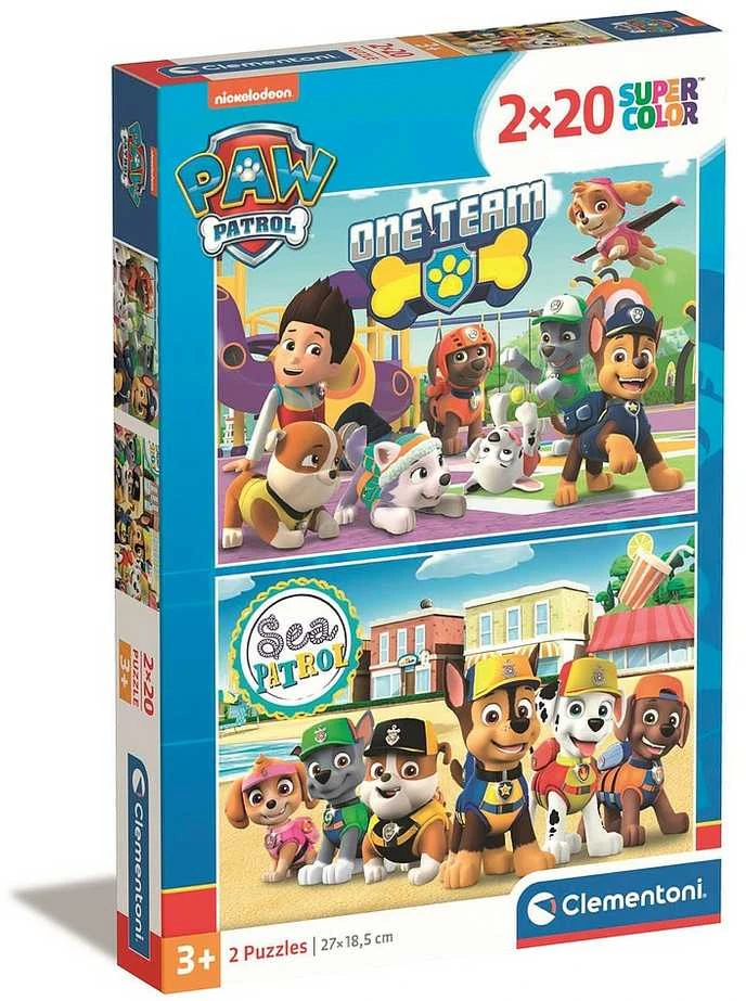 Clementoni Dėlionė 2x20 vnt. - Šunyčiai patruliai (Paw Patrol)